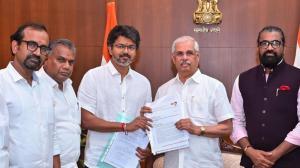 vijay swearing in, Tamil Nadu CM oath ceremony LIVE, Vijay oath taking ceremony, vijay swearing in ceremony, TN swearing in ceremony, tvk swearing in ceremony, swearing in ceremony Tamil Nadu, tamil nadu cm swearing in ceremony, Vijay CM ceremony, Tamil Nadu CM oath ceremony, Vijay Oath Taking Ceremony 2026, mk stalin, tamil nadu elections, c joseph, thalapathy joseph, stalin, Thol Thirumavalavan