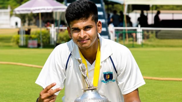 Young Shreyas Iyer playing cricket. Photo: X