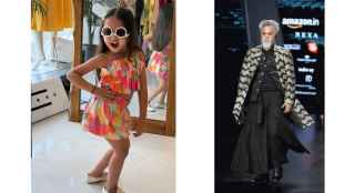 Reet Unadkat, 5, has over 25,000 followers on Instagram (L) and Dinesh Mohan, who has over 446,000 followers on Instagram, started modelling after 60 (R)