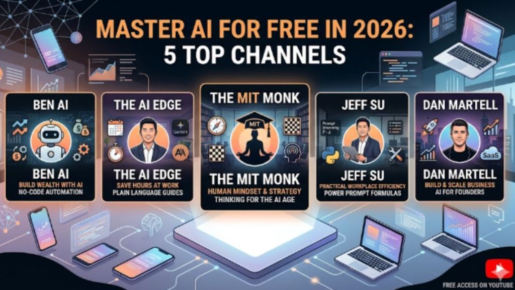 Top 5 YouTube Channels To Master AI For Free In 2026 Technology News top-5-youtube-channels-to-master-ai-for-free-in-2026-technology-news