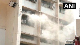 Fire breaks out in Education Ministry office amid CBSE, NEET row (ANI video screengrab)
