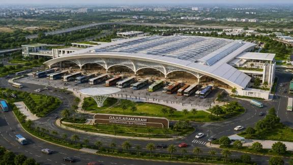 International Bus Terminal, Hyderabad, Telangana, A Revanth Reddy