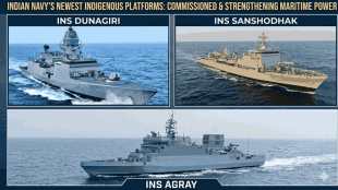 India commissions 3 indigenous warships