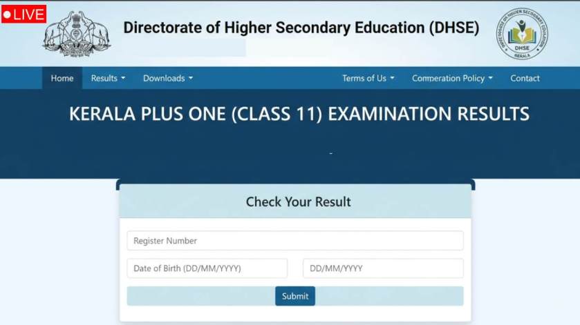 DHSE Kerala Plus One Result 2026 Highlights