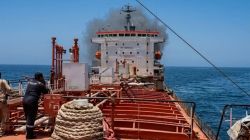 Tanker with 24 Indians catches fire off Oman; crew safe