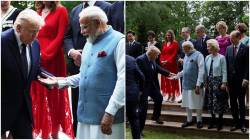 Meeting after 16 months, Trump grasps PM Modi’s wrist at G7 photo op – Watch 