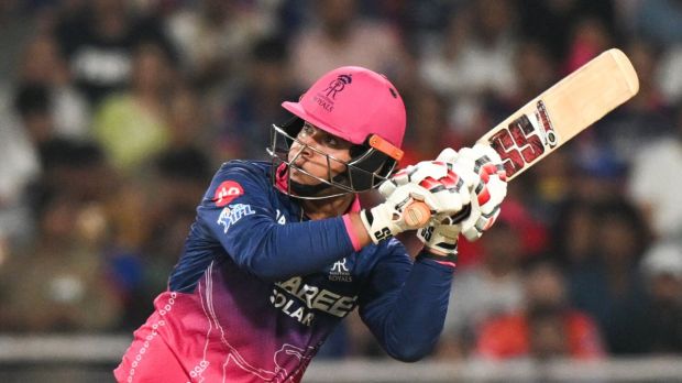 Vaibhav Sooryavanshi batting for Rajasthan Royals. Photo: X