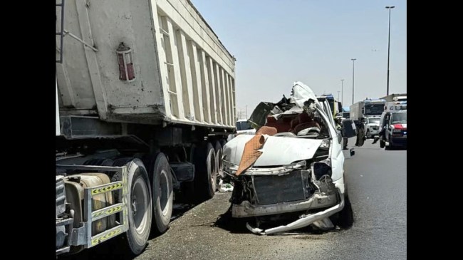 Emirates Road crash that killed seven workers and injured nine others in Dubai.