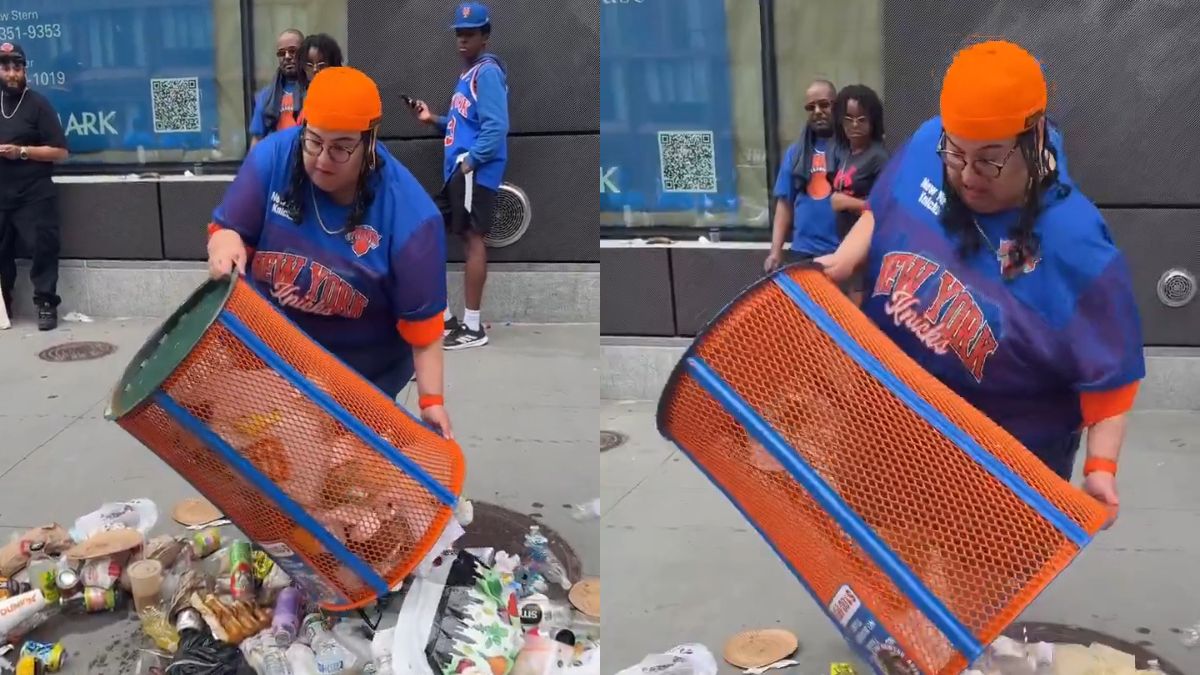 Who is Angie Baez? JPMorgan executive 'fired' after viral Knicks trash can  stealing video - Trending News | The Financial Express