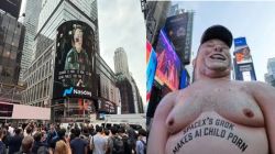 Investors cheer, protesters rally in Times Square as SpaceX makes market debut