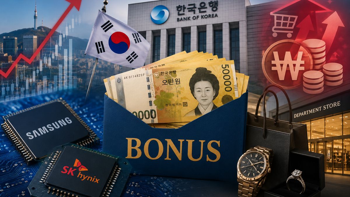Tech bonuses in South Korea have grown so large that the central bank is raising inflation fears