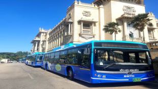 BJP MP Tejasvi Surya alleges the Karnataka government has delayed the deployment of 4,500 electric buses sanctioned by the Centre for Bengaluru, citing public transport concerns.
