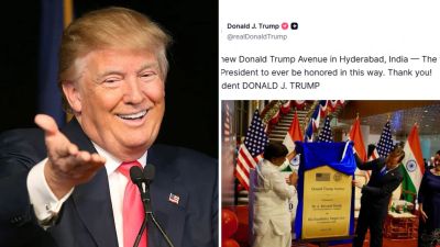 Trump reacts after Indian city renames road in his honour: