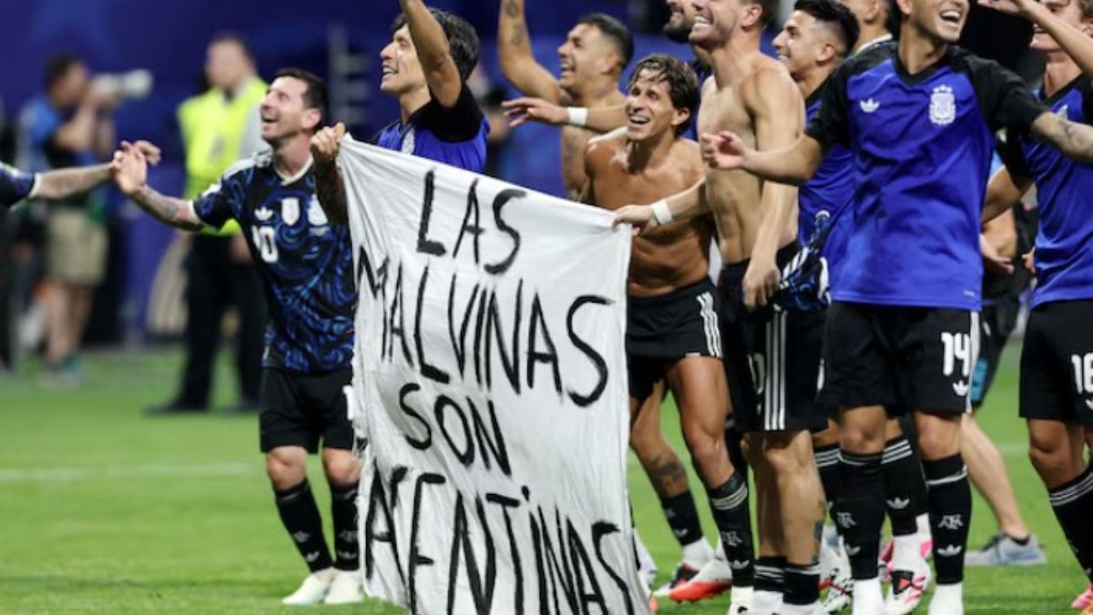Why Argentina's Falklands banner celebration could land them in trouble