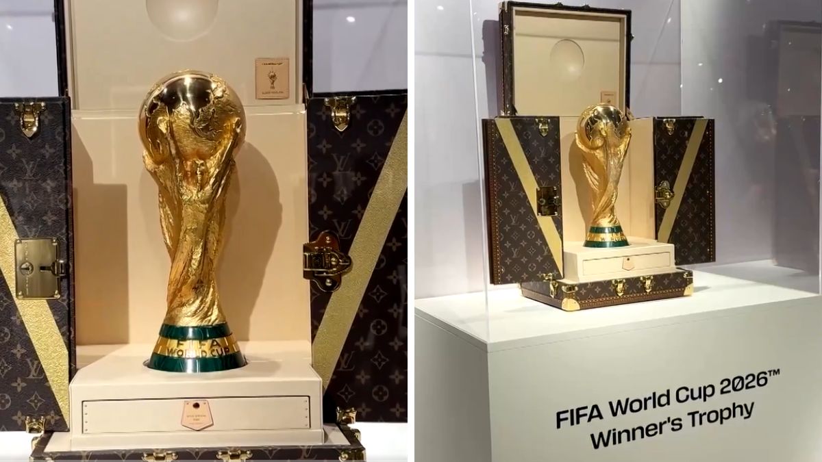 WATCH Louis Vuitton Unveils Priceless Bespoke Trophy Trunk For 2026 WATCH Louis Vuitton Unveils Priceless Bespoke Trophy Trunk For 2026