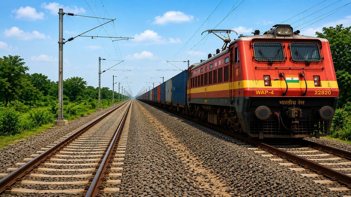 Indian Railways-approves-Tadali Ghugus rail doubling project. (Photo source: Image is AI-generated) Indian Railways-approves-Tadali Ghugus rail doubling project. (Photo source: Image is AI-generated)