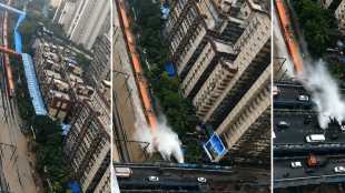 Vande Bharat slicing through flooded tracks