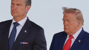 Defense Secretary Pete Hegseth and President Donald Trump attend the dignified transfer of four U.S. service members recently killed in the Middle East (Photo: AP)