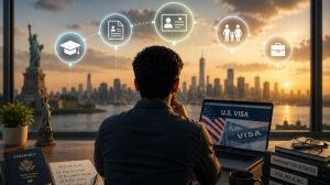 US President Donald Trump speaks as experts explain how five proposed US immigration changes could affect Indians, including H-1B visas, green cards, H-4 EAD and OPT.