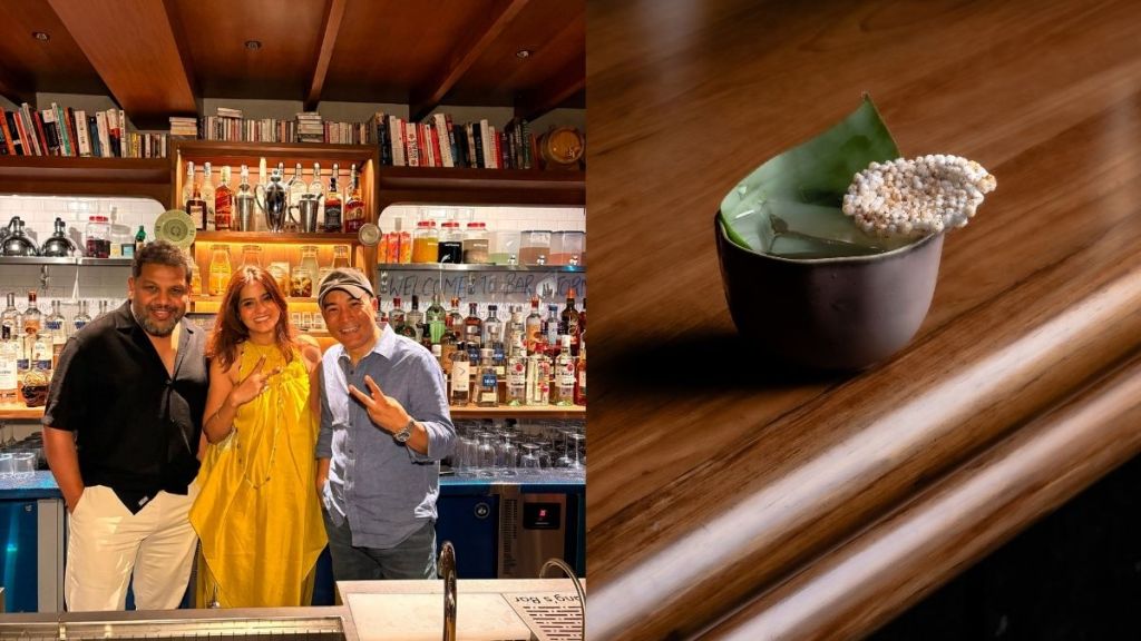 Yangdup Lama (right) and Minakshi Singh (centre) with partner Kishore Pallamreddy at Bar Stormy Yangdup Lama (right) and Minakshi Singh (centre) with partner Kishore Pallamreddy at Bar Stormy