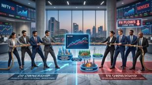 DII vs FII stock market ownership trends Bernstein quantitative strategy report