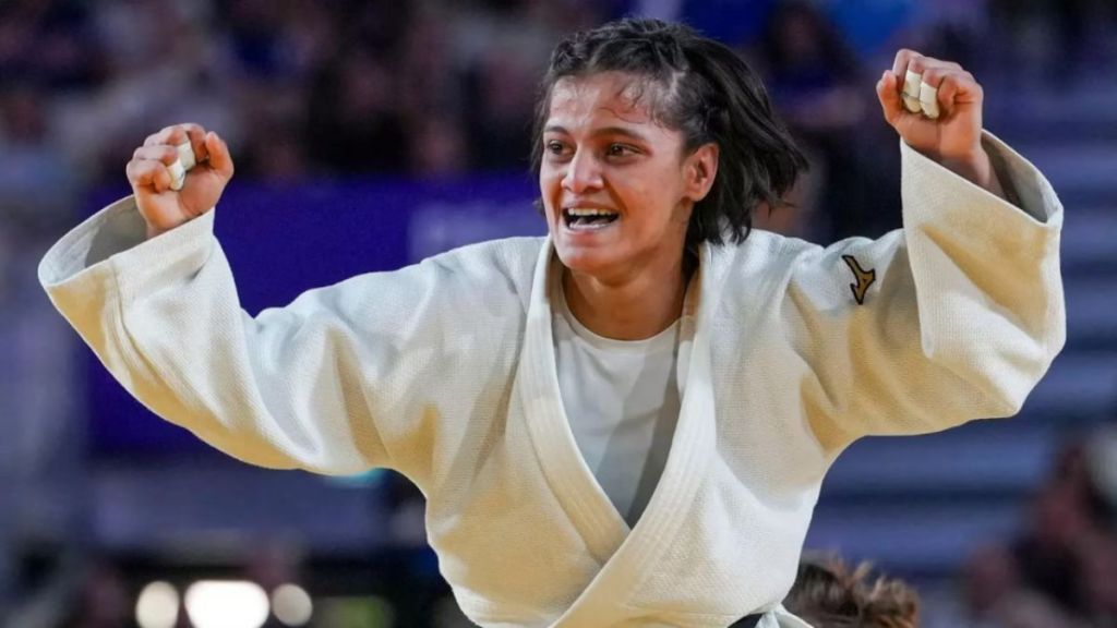 Dey had already broken new ground by becoming the first Indian judoka to enter a Commonwealth Games gold-medal bout. Her victory in the final went a step further, ending India’s wait for a judo champion at the Games. (Image credit: PTI) Dey had already broken new ground by becoming the first Indian judoka to enter a Commonwealth Games gold-medal bout. Her victory in the final went a step further, ending India’s wait for a judo champion at the Games. (Image credit: PTI)