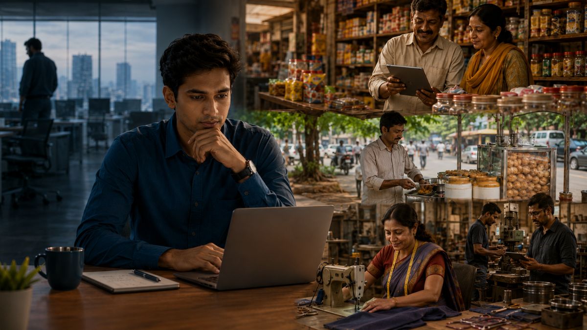AI may not cause mass unemployment in India, but it could deepen a bigger problem: too few productive employers capable of creating better-paying jobs. (Source: The image has been generated using AI.) AI may not cause mass unemployment in India, but it could deepen a bigger problem: too few productive employers capable of creating better-paying jobs. (Source: The image has been generated using AI.)