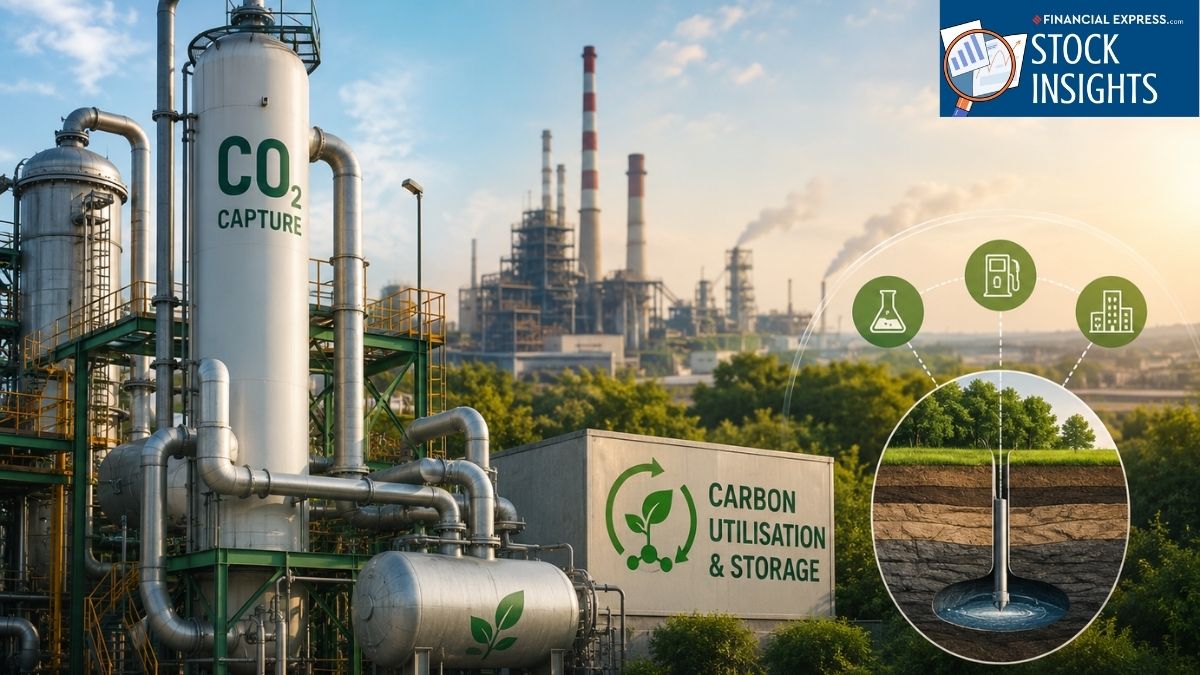 India’s ₹20,000 Crore CCUS Push: 3 Stocks Playing the Carbon Capture Theme. (This is an AI generated image)