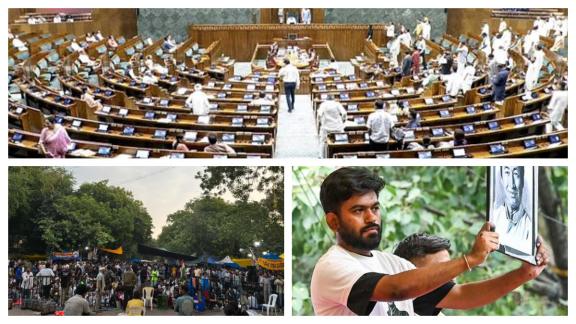 Parliament Monsoon Session LIVE: Kharge-led opposition to escalate NEET-UG push; Day 34 of CJP protest keeps Pradhan resignation row alive
