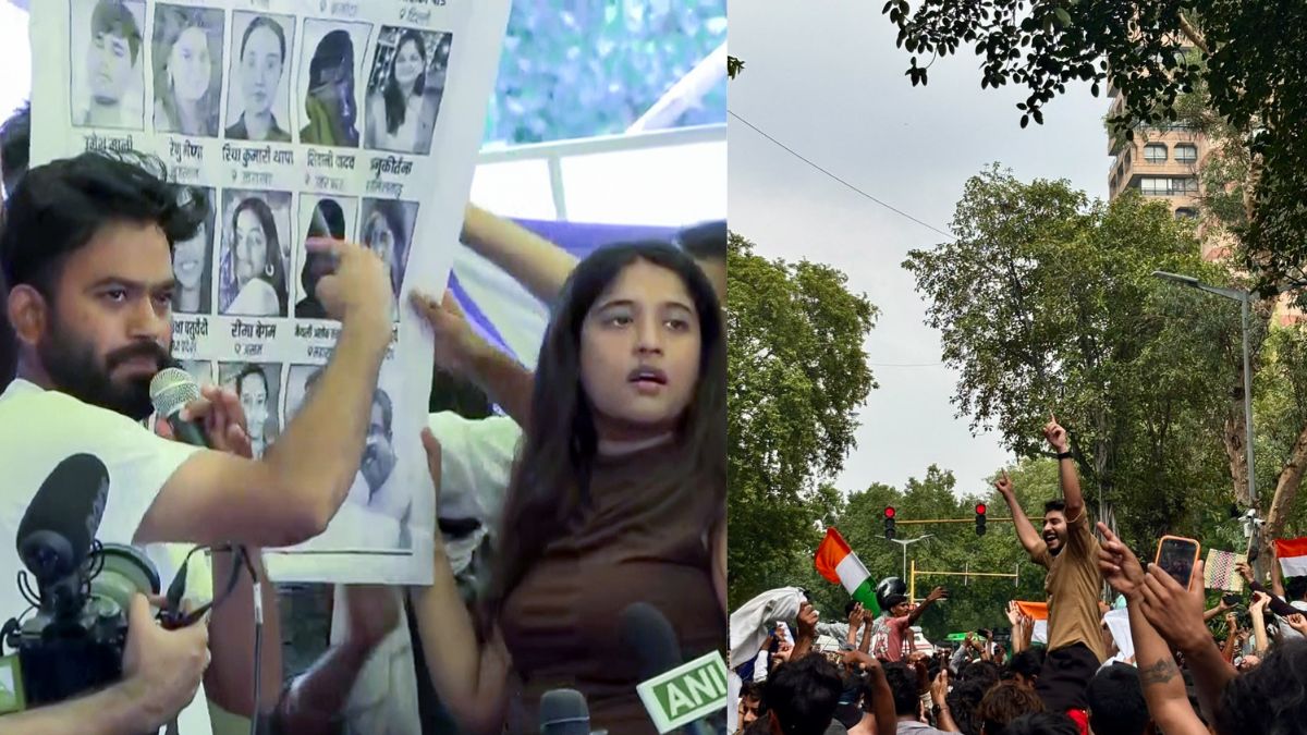 Following Dharmendra Pradhan's resignation, visuals of celebration and cheers have erupted among the thousands of protesters who have been rallying in central Delhi and elsewhere as the news spread. (Source: ANI) Following Dharmendra Pradhan's resignation, visuals of celebration and cheers have erupted among the thousands of protesters who have been rallying in central Delhi and elsewhere as the news spread. (Source: ANI)