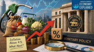 RBI Interest Rate pause likely despite India's June inflation surge to 4.38%. (This is an AI-generated image)