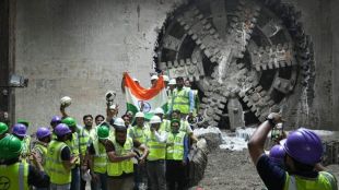 TBM Durga completed tunnel boring between Kidderpore and Victoria, marking a major construction milestone for Kolkata Metro's Purple Line.