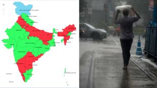 Monsoon clouds over India as IMD data shows a 15% seasonal rainfall deficit and forecasts heavy rain across multiple states.