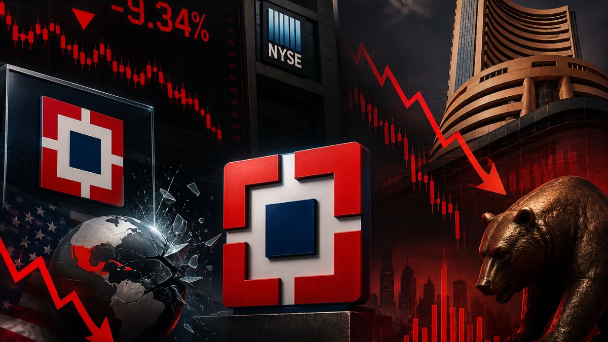 The selloff wiped out Rs 64,685.58 crore from HDFC Bank’s market capitalisation, (AI Generated Image) The selloff wiped out Rs 64,685.58 crore from HDFC Bank’s market capitalisation, (AI Generated Image)
