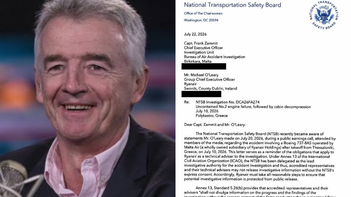 Ryanair ceo window incident Ryanair ceo window incident