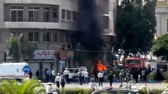 Syrian blast Macron visit