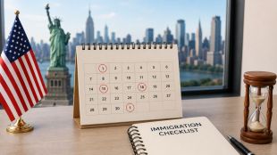 US immigration calendar showing key dates for Indian students and H-1B workers