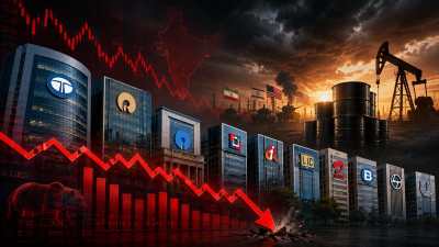 Crude, geopolitics weigh on markets; top 10 firms lose over Rs 1 lakh cr in m-cap