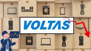 Manufacturing infographic detailing Voltas and Atomberg 50:50 joint venture for 2.8 million unit RAC compressor production in Chennai to boost localization.