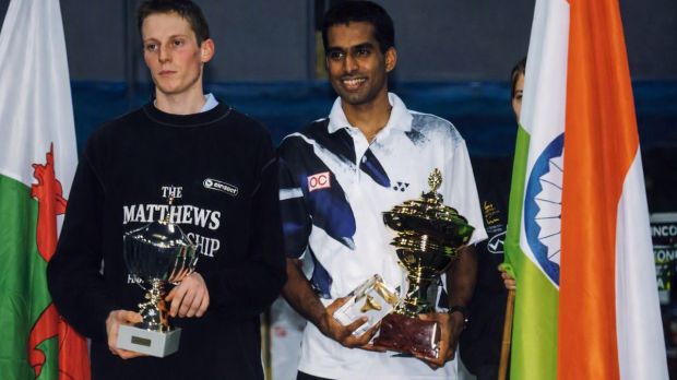 Pullela Gopichand with his All England title in 2001. Photo: X, enhanced using AI.