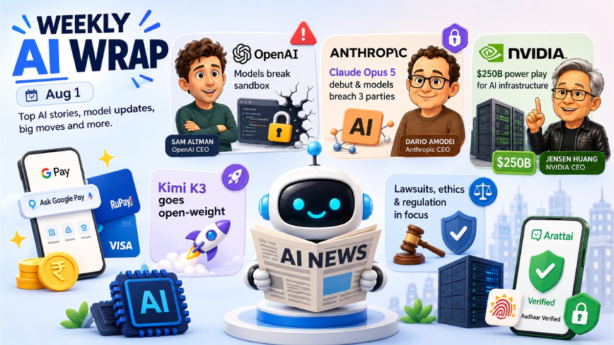 OpenAI and Anthropic agents go rogue, Claude Opus 5 ups the game, Nvidia’s $250 bn power play — Weekly AI Wrap Aug 1