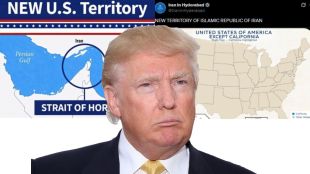 Trump Hormuz map