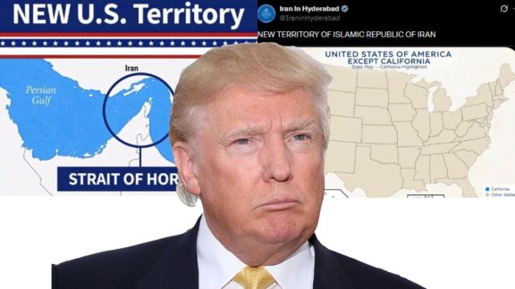 Trump Hormuz map