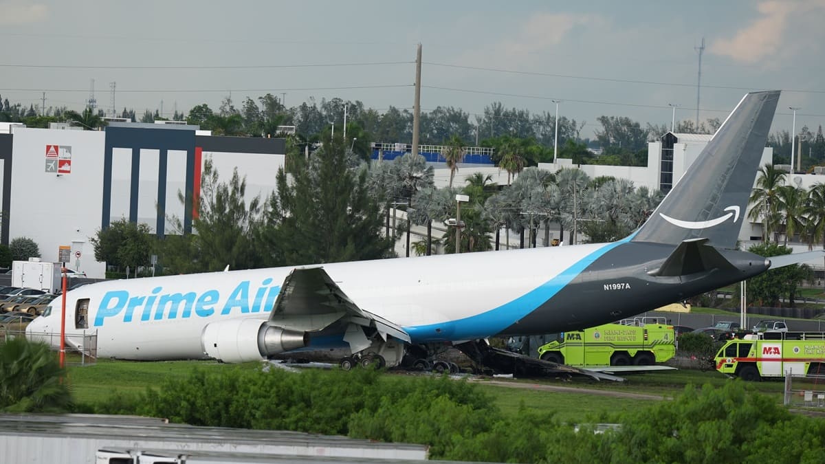Amazon Cargo Plane Overruns Miami Runway, Causing Fatal Crash and Fire