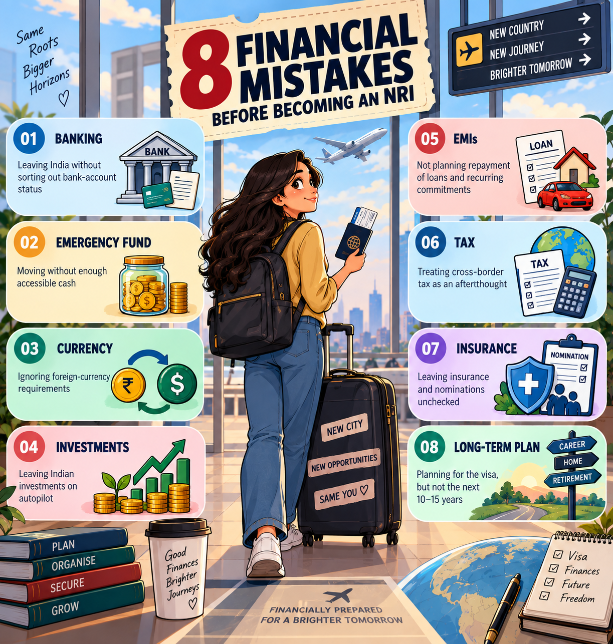 Eight Financial Mistakes Before Becoming an NRI