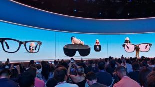 Meta CEO Mark Zuckerberg unveils the company’s new AI glasses, VR Glasses and Muse Charm at Meta Connect 2026 in Menlo Park, California.(Image: Bijin Jose)