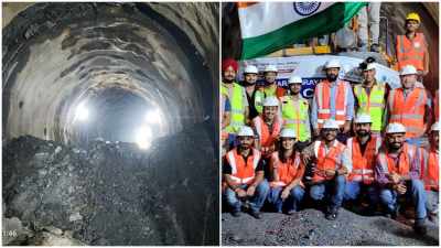 Tunnel breakthrough in Rishikesh-Karnaprayag project