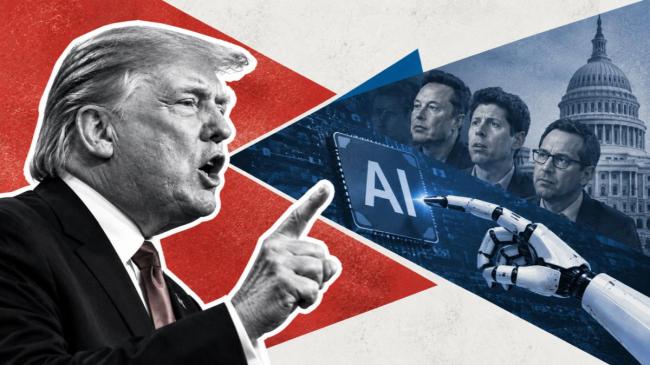 Donald Trump, AI safety, Anthropic, OpenAI, Elon Musk, AI regulation, AI guardrails, China technology competition, AI risks, Microsoft AI initiative