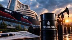 Indices fall for third day as crude oil breaches $100 mark