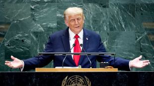 Trump said the pressure should continue until Iran stops attacks on commercial ships,